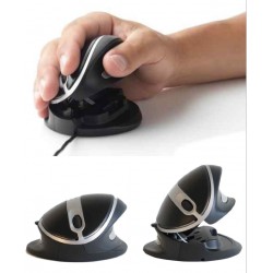 Mouse ergonomico wireless - HanshoeMouse - Per destrimani o mancini 